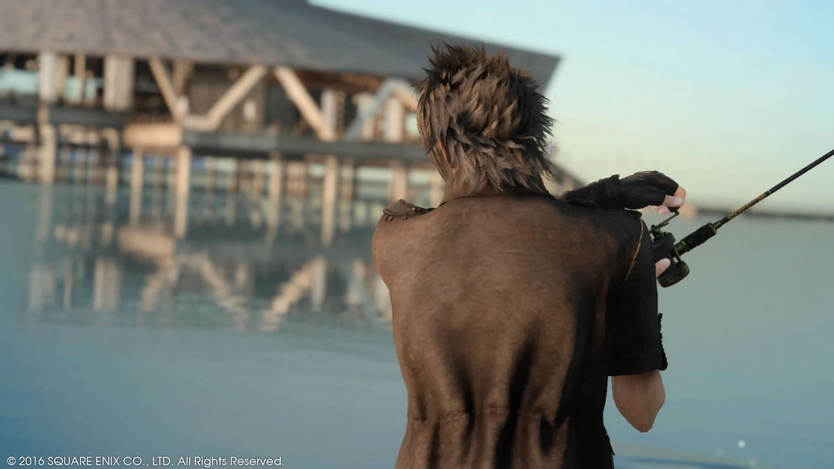 GrieverLioness's tweet photo. Fishing Fantasy XV 10/10 #FFXV https://t.co/bfYRE5mie3