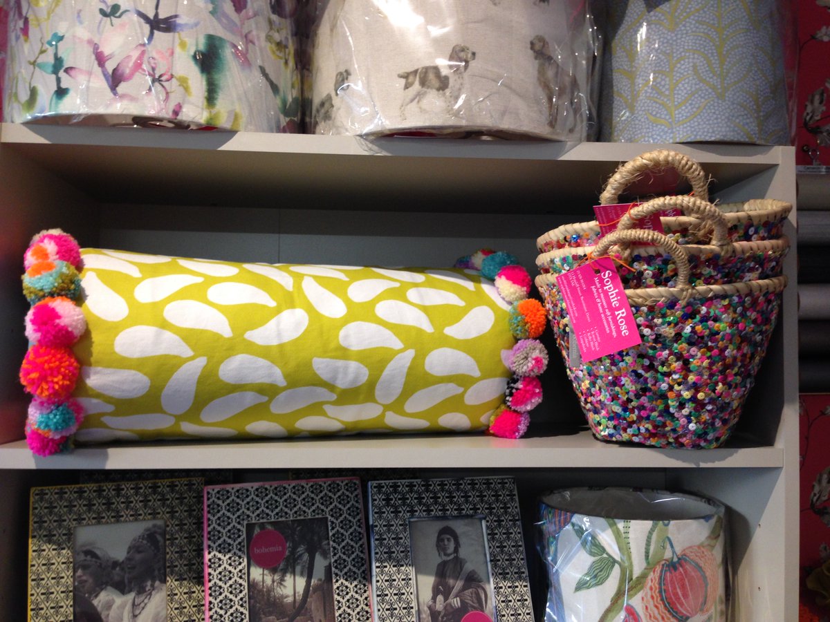 Wonderful 'Bon Pommed Bolster Cushions' now in the studio - such a great Christmas gift!