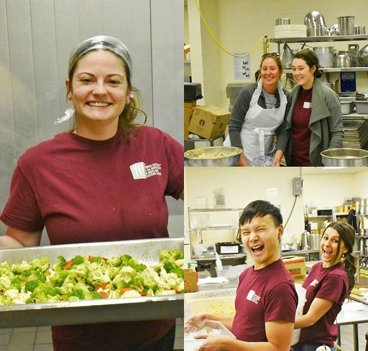 #USG students working together to get thanksgiving meals ready for our families!