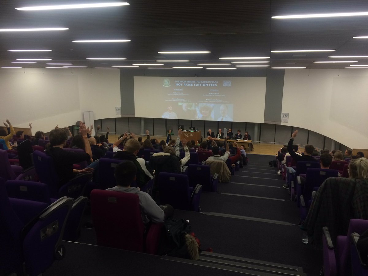 debsocexeter's tweet photo. It's a win for the opposition, Thbt Exeter should raise its tuition fees. That's a wrap-up for 2016! #debsoc #exeterfees https://t.co/VtkgmUPerv