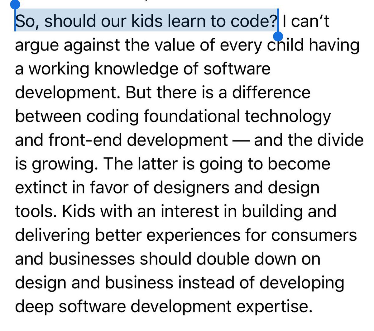 noricd's tweet image. "The future of front-end development is design". A lesson with useful hyperlinks before you #teachkidscode. techcrunch.com/2016/11/29/the…