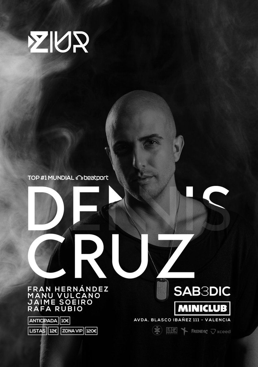 manu_vulcano's tweet photo. Este Sábado bombas de nuevo por @Miniclub_Vlc @ ZIURCITY!
W/ @denniscruzdj @jaimesoeiro #FranHernandez #RafaRubio & Me https://t.co/Q6BITge2x4