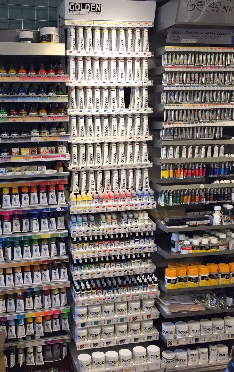 GOLDEN professional Heavy Body, Fluid and High Flow paint available now.