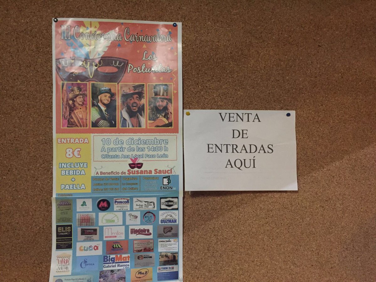 Ya puedes comprar las entradas de la Convivencia en Cuca Café &amp; Tapas &amp; Copas. 👏🏽👏🏽👏🏽🎭🎭🎭