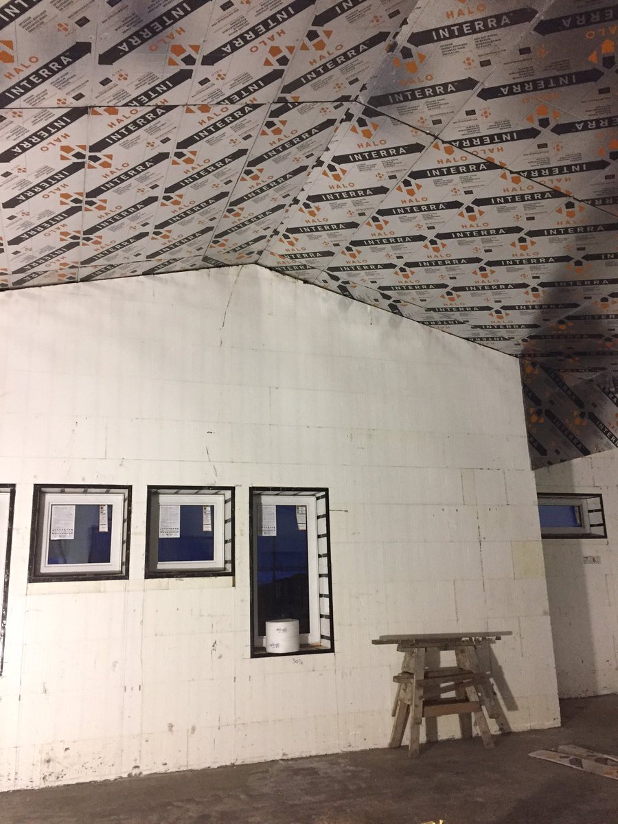 SolidICF's tweet photo. Combining #Halo Interra with #Logix is the perfect solution to cold weather construction allowing subtrades to work in warmth #ICF #SolidICF https://t.co/yf6Va3If3b