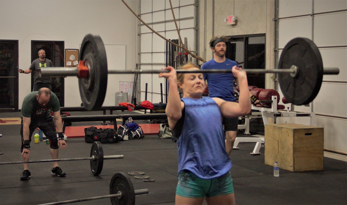 CF405South's tweet photo. I was going to ask, "What's worse: thrusters or burpees/muscle-ups?" But I think we have our answer here. #liftingface #smellthedirtysock https://t.co/chElPFcs7H