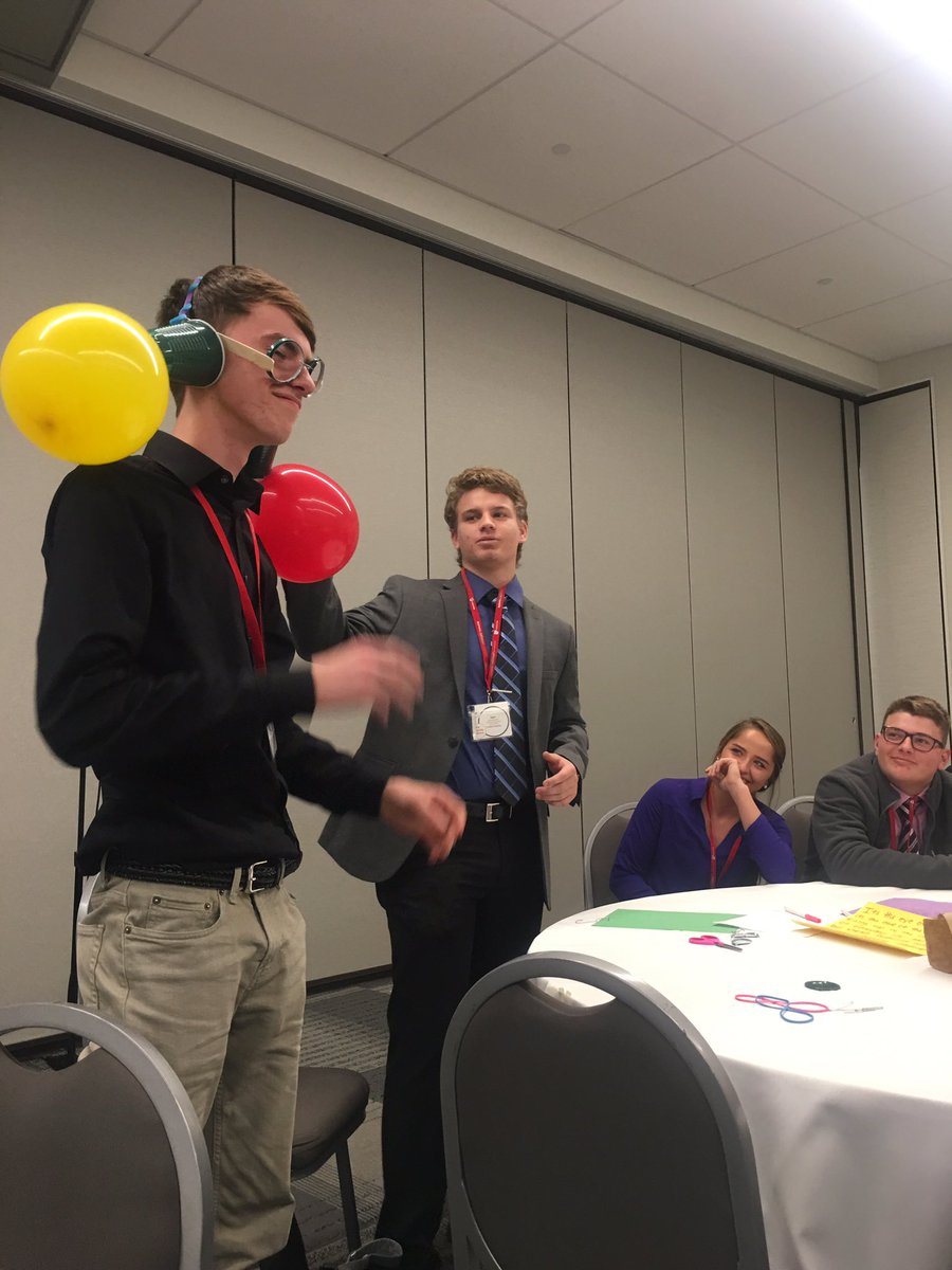 AmyWolford_'s tweet photo. Dylan selling the Senses Enchancer and Bryson the engineer displaying it #futureleaders #BPAStrong https://t.co/ttcTw14BDf