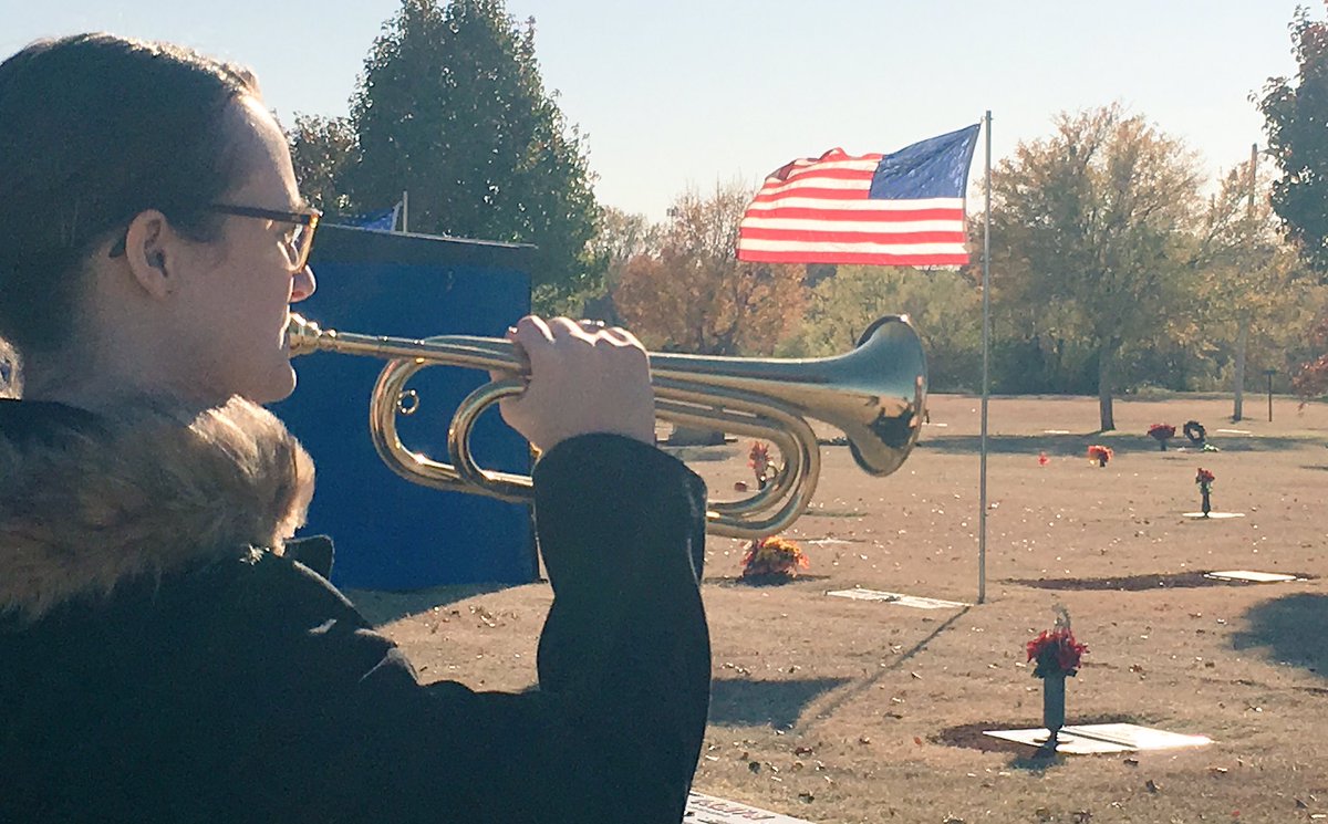 Honored to be working with the Oklahoma Army National Guard Military Funeral Honors to provide live Taps at services.