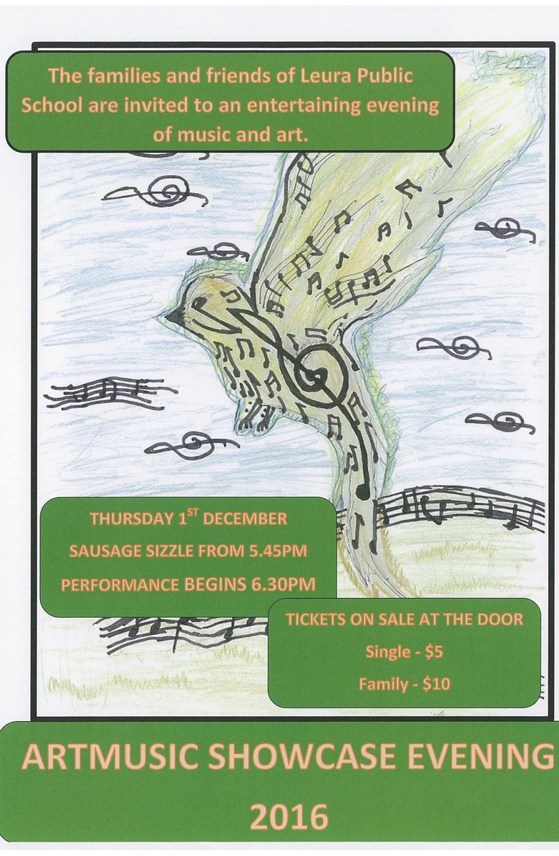 TONIGHT ONLY!! <a href="/LeuraPS/">Leura Public School</a> 2017 Art and Music Showcase Evening <a href="/NSWEducation/">NSW Dept of Education</a> <a href="/learnPSNSW/">Learning Design & Development</a>