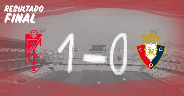 GranadaCF's tweet photo. ¡SE ACABÓÓÓÓÓ! Un gol descomunal de Toral deja como premio la primera victoria de la temporada #VamosMiGranada #EternaLucha #GranadaOsasuna https://t.co/KBkRuSMEhV