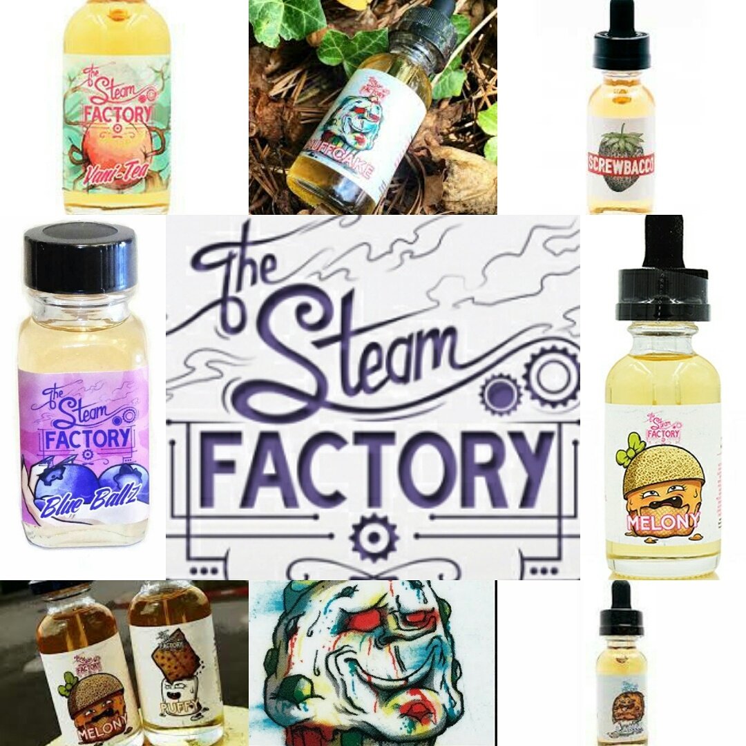 Complete_Vapors's tweet photo. New liquid alert! The Steam Factory is here! #TheSteamFactory #CompleteVapors #Johnstown #vappix #vapelife #vapefam #vapingcommunity #coils https://t.co/HtvqQeiv2f