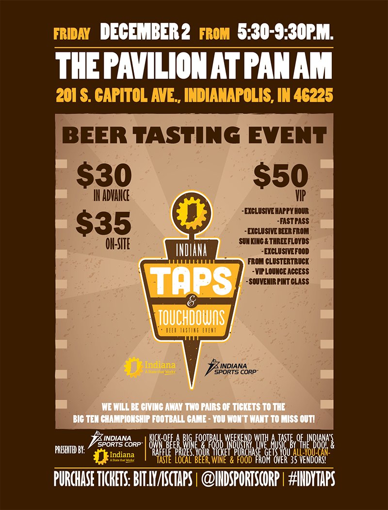 Yelp Indy (@yelpindy) on Twitter photo TICKET GIVEAWAY: Retweet for chance to win 2 tix <a href="/IndSportsCorp/">Indiana Sports Corp</a> Taps & Touchdowns THIS Friday! yelp.com/events/indiana… TICKET GIVEAWAY: Retweet for chance to win 2 tix <a href="/IndSportsCorp/">Indiana Sports Corp</a> Taps & Touchdowns THIS Friday! yelp.com/events/indiana…