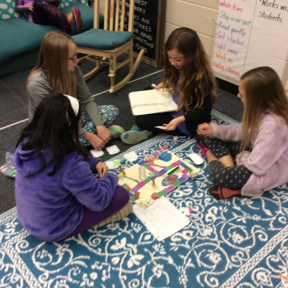 LeadersReaders4's tweet photo. Students playing game they created demonstrating their knowledge of math concepts https://t.co/cuBS2uf6gB