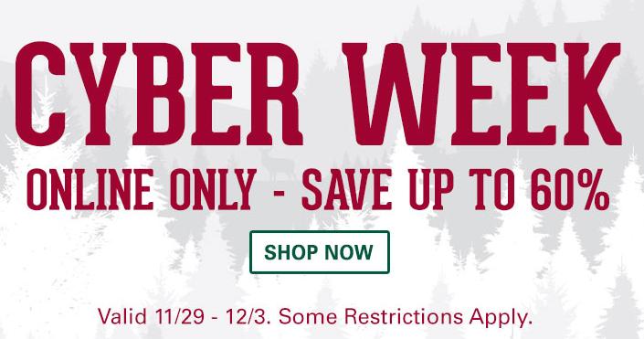 Shop @GanderMtn's Cyber Week deals to save up to 60% online from 11/29 - 12/3!  - sot.ag/5Dpnd
