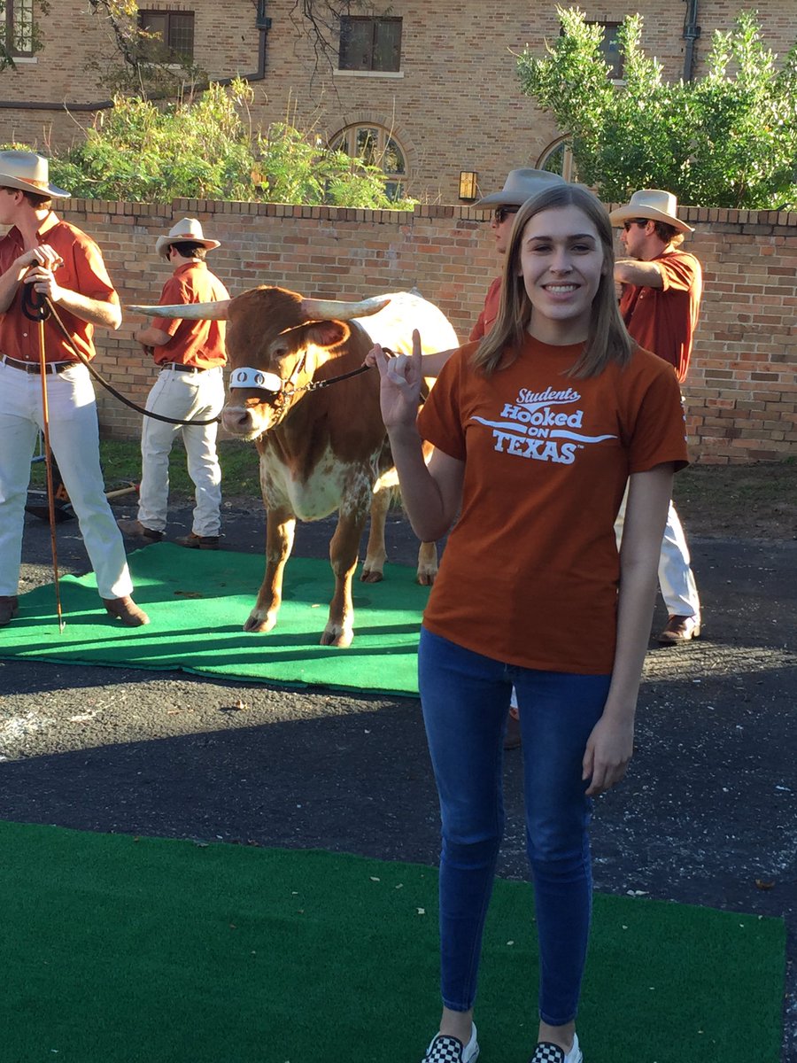 Kristie_House's tweet photo. With the power of Bevo XV vested in me, I shall survive finals week. #bevoatthecoop @TexasMascot https://t.co/xTuABn31kk