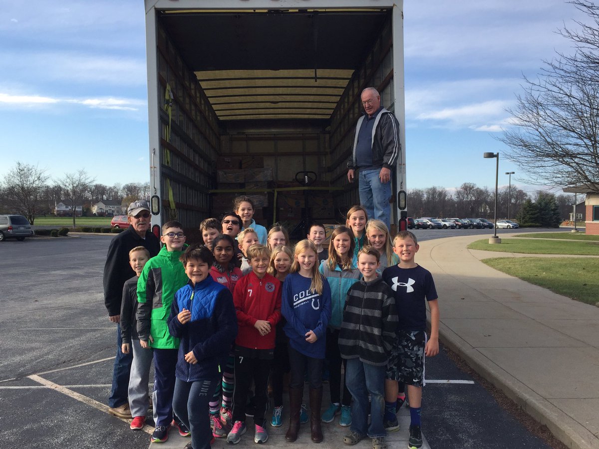 The truck is loaded... headed to Hamilton County Harvest to help families stock their pantries...