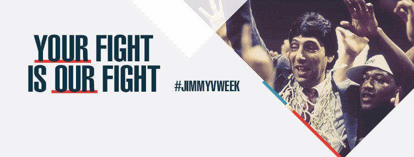 #JimmyVWeek kicks off tonight across all @ESPN channels, as they air Jim's amazing #DontEverGiveUp speech at 7 EST. Don't miss it!