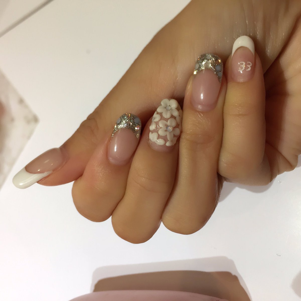 nh8231's tweet photo. 今更だけど、最終戦のネイル( •̀_•́)ง♡
さりげなく33を入れてたよ。
こちらは、渋谷のPuty Nail♥️
私の紹介でホットペッパー価格より8%更にOFFになります⋆⸜(* ॑꒳ ॑* )⸝
#putynail https://t.co/TXKVqcKLqS
