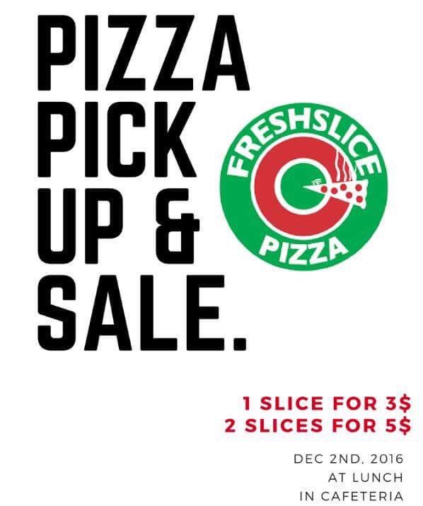 SeaquamEvents's tweet photo. Remember to come pick up your pizza this Friday ! THERE WILL BE PIZZA FOR SALE AS WELL! 2 slices for $5 and 1 slice for $3. https://t.co/pDZXT85nps