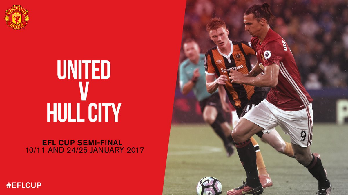 United melaju ke babak semifinal #EFLCup dan bertemu hull city, sementara dipertandingan lainnya southampton akan bertemu liverpool 👍👏
