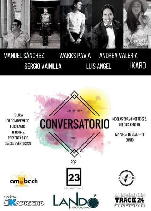 hgo_andy's tweet photo. Hoy  Miércoles 30 de Noviembre Andy  cantando para ustedes en FORO LANDÓ!!! No se lo pueden perder
@AndreaValeriaMx https://t.co/Mw2LfqRPH6