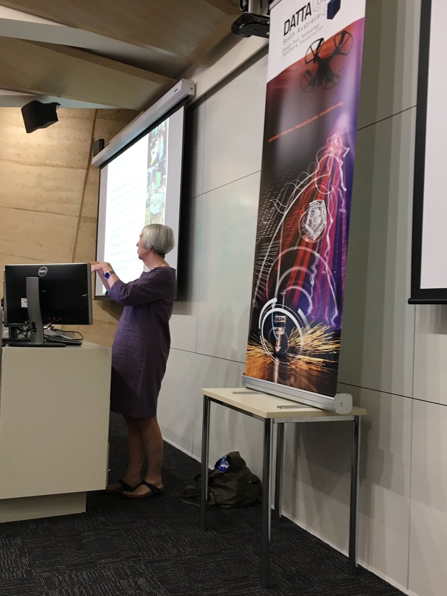 TercDattaUniSA's tweet photo. Context , relevance , agency in design and technologies Keynote Prof Kat Stables at Conference . Reflect D& T #DATTASA https://t.co/nrS682poeQ