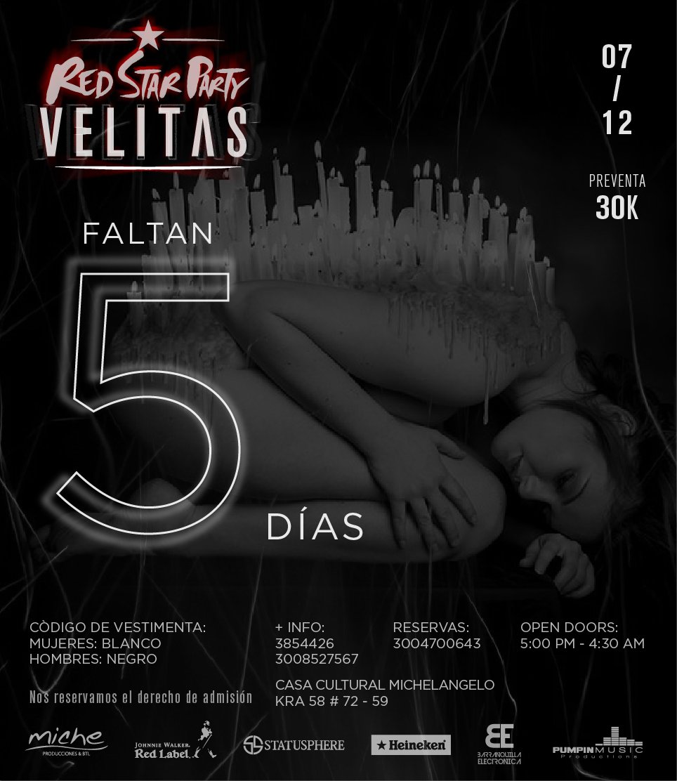 Sigue la cuenta regresiva para la #RedStarParty en la <a href="/CCMichelangelo/">Michelangelo</a> RT si ya tienes tu boleta.