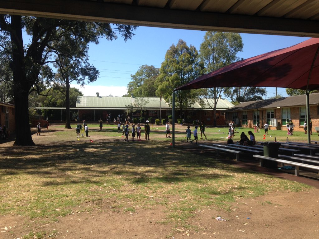 SteveBrown472's tweet photo. #MILO #T20Blast intra #SchoolCup @IngleburnPS today, 11 fields over 2 zones! Thank you to Ingleburn High School students for umpiring! https://t.co/aR238WFFVn