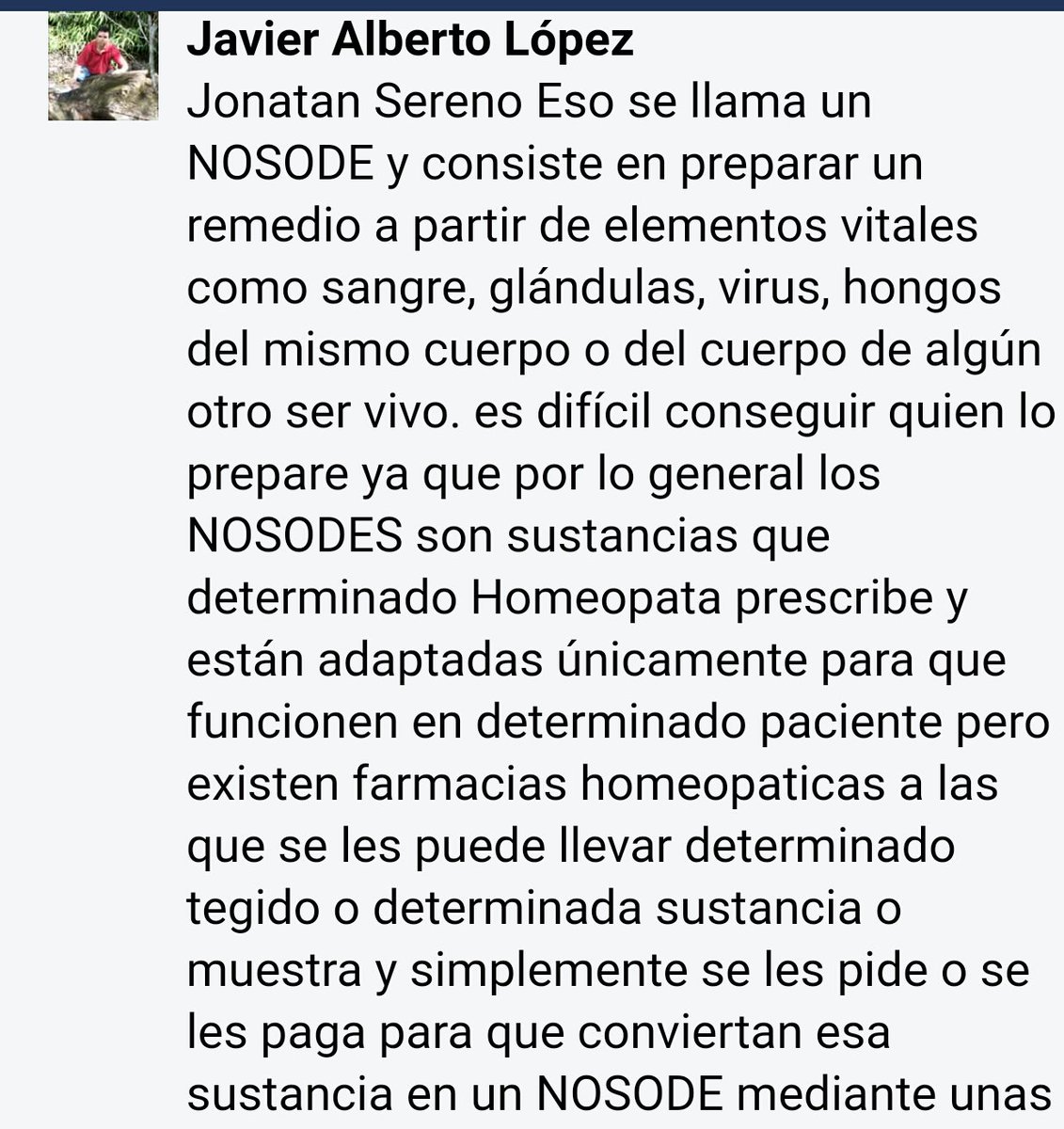 Eso se llama un NOSODE y consiste en preparar un remedio a partir de elementos vitales como sangre, glándulas, virus, hongos del mismo cuerpo o del cuerpo de algún otro ser vivo. es difícil conseguir quien lo prepare ya que por lo general los NOSODES son sustancias que determinado Homeopata prescribe y están adaptadas únicamente para que funcionen en determinado paciente pero existen farmacias homeopaticas a las que se les puede llevar determinado tegido o determinada sustancia o muestra y simplemente se les pide o se les paga para que conviertan esa sustancia en un NOSODE mediante unas maquinas que ellas poseen llamadas sucucionadores las cuales se encargan de crear un alto grado de atenuación de dicha sustancia y en cada estado atenuable agregar un vigoroso proceso llamado sucucion o atomizado para elevar y sutilizar la energía curativa de dicha sustancia por medio de la sucucion, la atenuación la dilucion y la dinamización que en síntesis dinamizacion vendría a ser similar a sucucion... Sin embargo cada NOSODE debe pasar previamente por un proceso previo de latencia en el que normalmente se va a conservar en Alcohol determinado tiempo y bajo diversas circunstancias para lograr que el NOSODE expida el principio curativo...