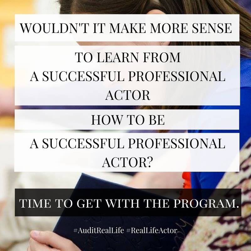 RealLifeActor's tweet photo. Learn from a #Professional #Actor and #ActingCoach Audit 'Real Life Actor' for Free! Reserve your spot email jeff@reallifeactor.com #TOActor https://t.co/29qwAb6F2N