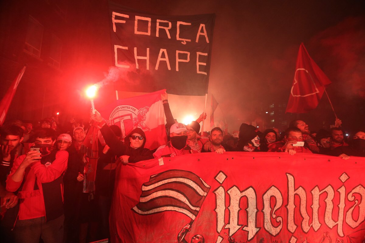 SteveRussell's tweet photo. Toronto FC fans begin the walk over to #bmofield. @torontofc plays the second leg of the #MLSconferencefinal against the @impactmontreal https://t.co/wNgM1Bxv4Z