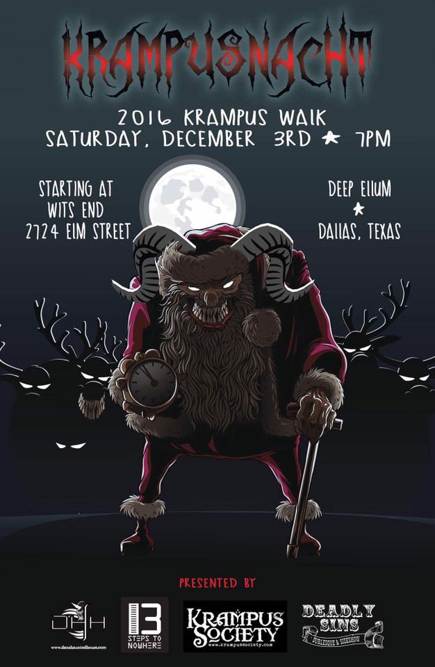 Krampus Society. @CBSDFW <a href="/deepellumtexas/">Deep Ellum</a> <a href="/jessiefrye/">jessiefrye</a> @ed_steele <a href="/DarkHourHaunt/">Dark Hour</a> <a href="/JessieJessup/">FDT</a> <a href="/kxtradio/">KXT 91.7</a> #EveryDecemberMakesMe #krampus