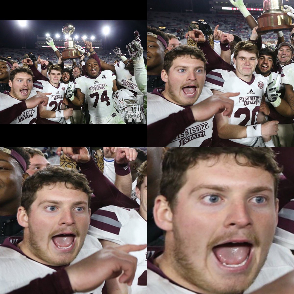 joelbaldwin66's tweet photo. When you've waited three years to be in a cool post Egg Bowl pic and you just screw it all up... https://t.co/slqtyL2afd