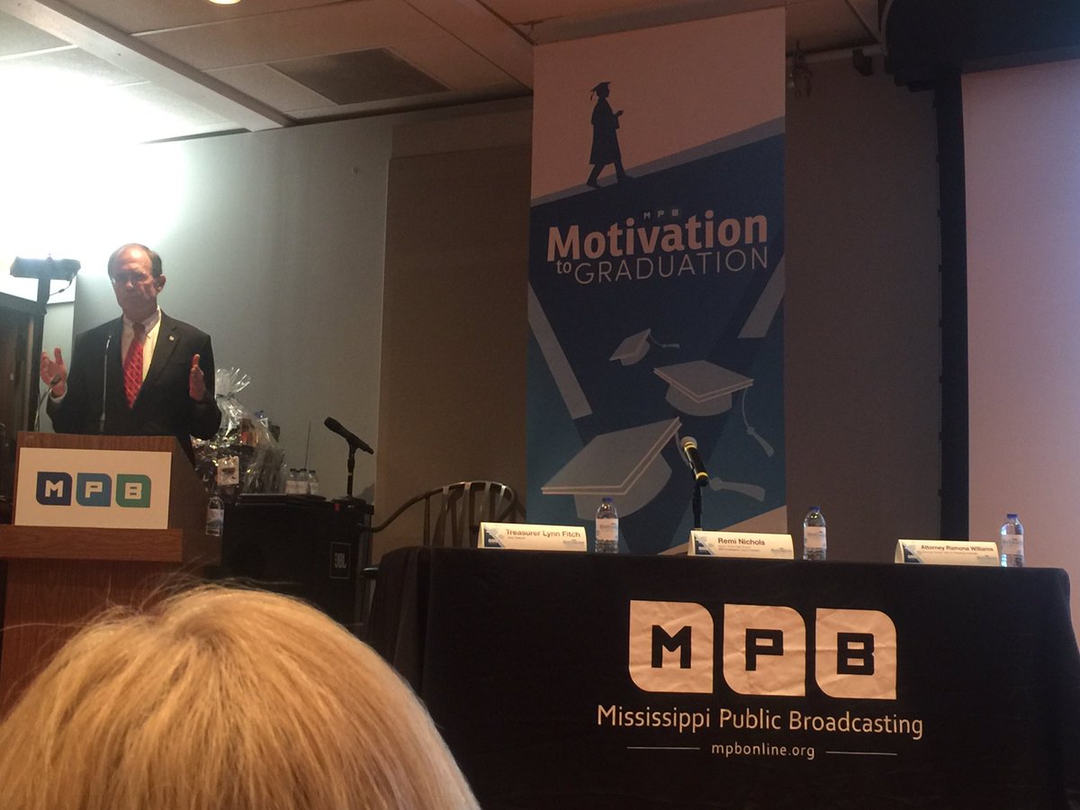 MPBOnline's tweet photo. "Workforce development begins with pre-k," - @MississippiSOS. #MPBEducation #MPBAmGrad https://t.co/Vq4WC1QF9G