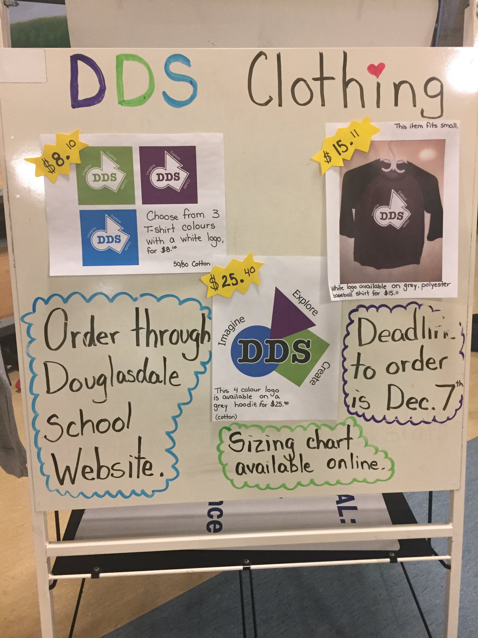 Easel Clothing Size Chart