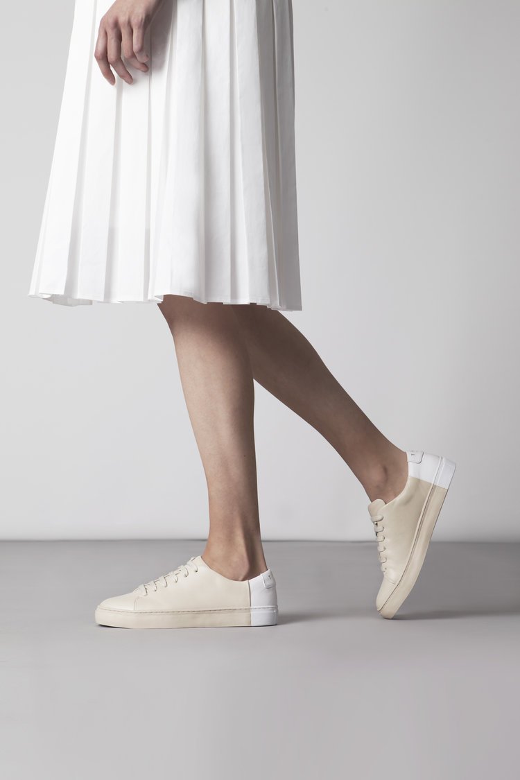 We love the Two-Tone Low from New York City-based footwear label <a href="/they_newyork/">THEY New York</a>. #handcrafted #sneakers #minimalism #simplicity