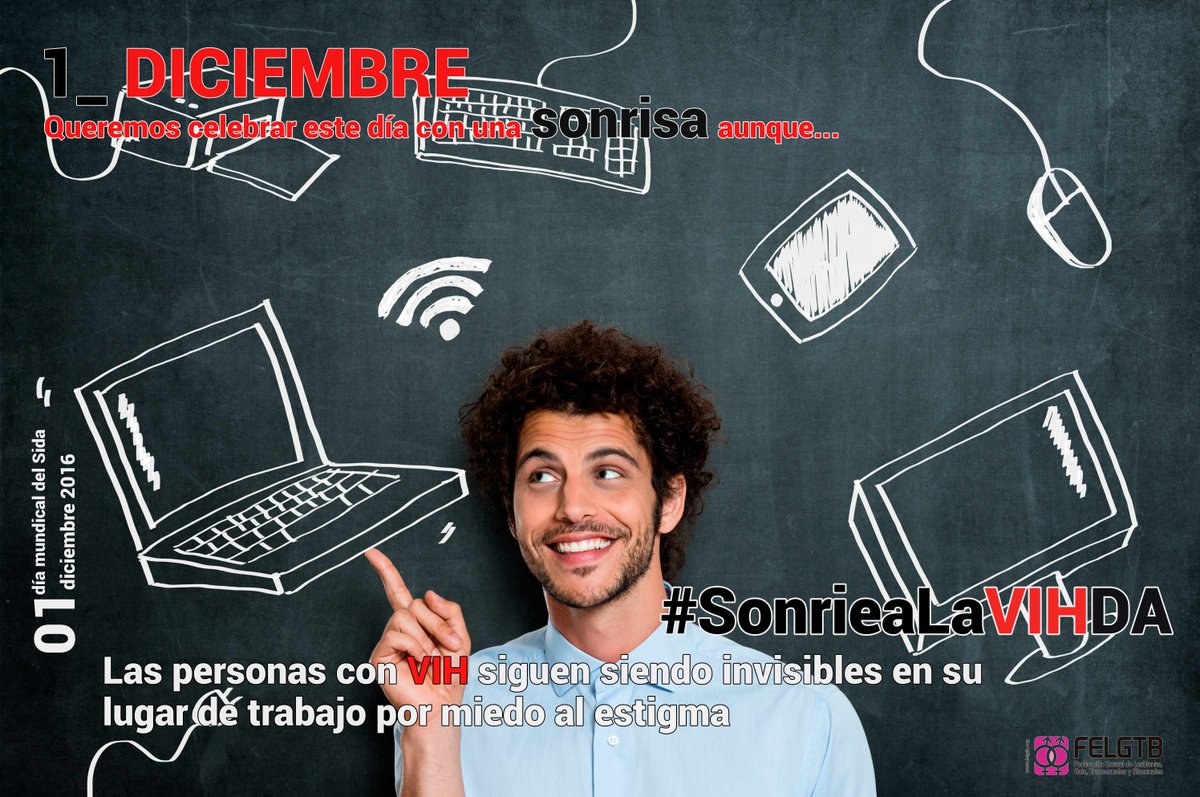 diversitat's tweet photo. En el #DiaMundialSida tenemos razones para sonreír porque cada año desaparecen más estigmas en torno a la infección #SonrieaLaVIHda https://t.co/6A6FLC05Fm