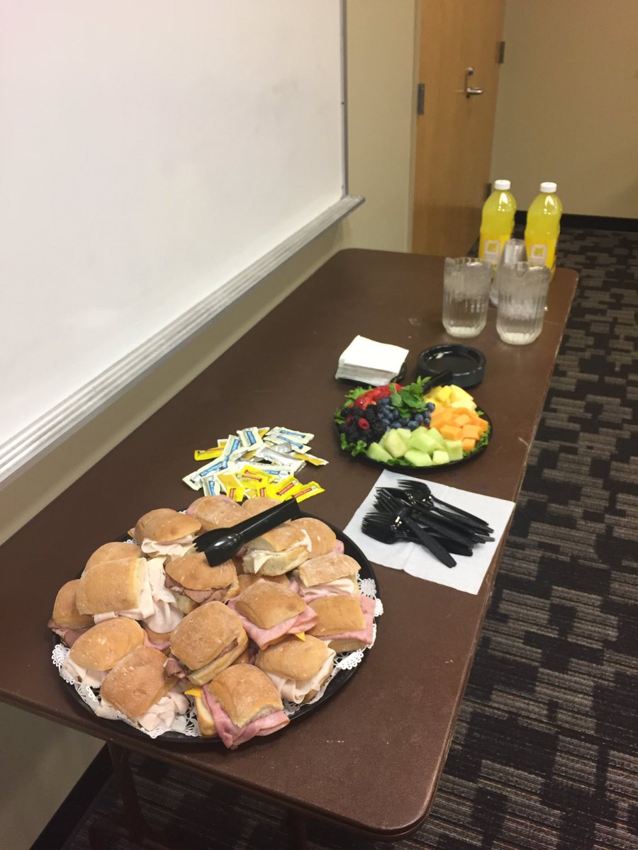 Doesn't the food look great? Come to our event tonight for some snacks and a interesting presentation!