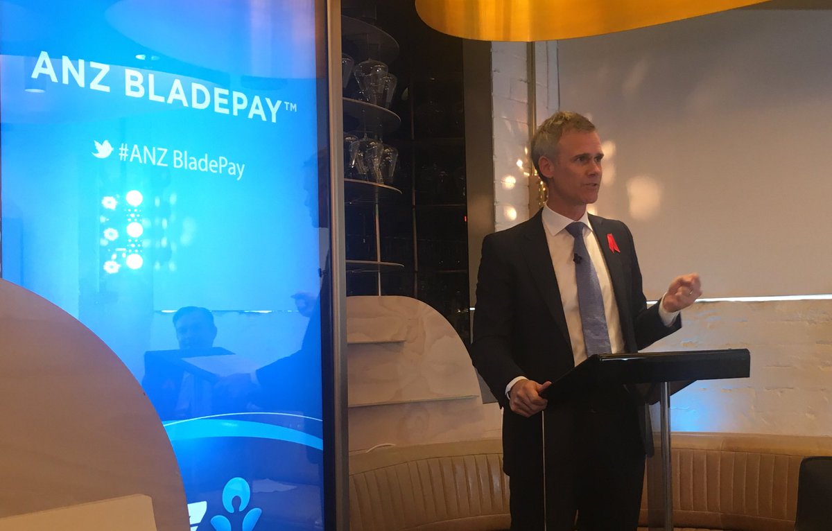 ANZ_AU's tweet photo. At the launch of #ANZBladePay, it's more than a contactless payments device. Coming soon https://t.co/J20zD1oGeA https://t.co/7I40aGnIFu