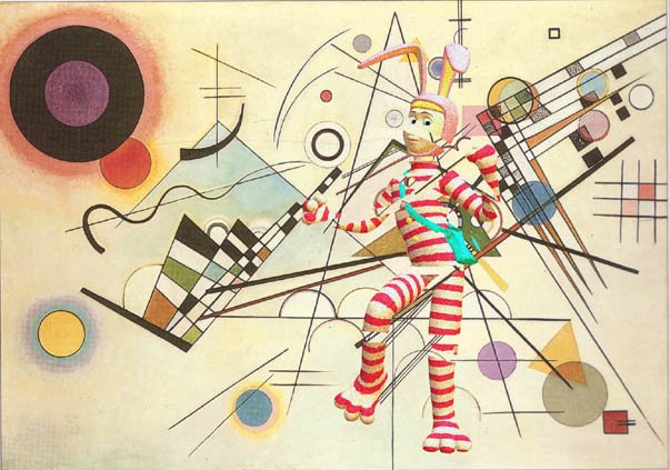 Ryuji_Masuda's tweet photo. Kandinsky&amp;Popee.
Collage. https://t.co/59mXrta7hM