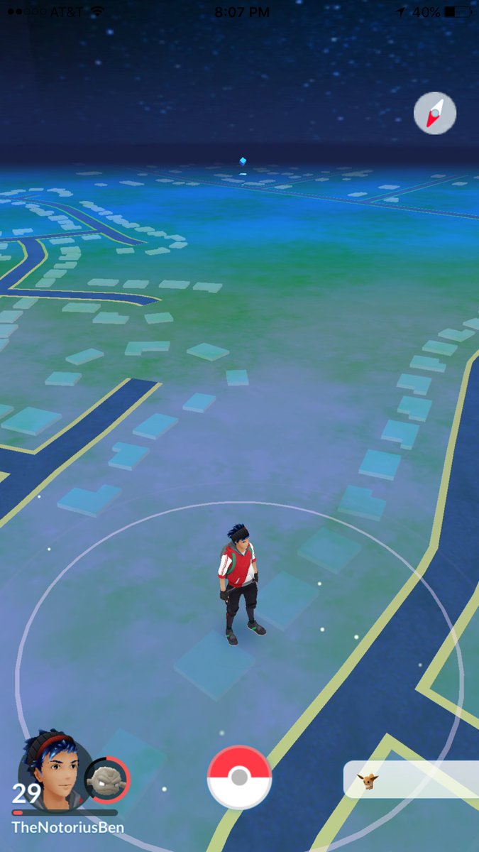 NotAvgAmerican's tweet photo. @PokemonGoApp have it now and now can't play the game because my pokestops are outside of the neighborhood. Useless game killing idea https://t.co/sNANzxhIxr
