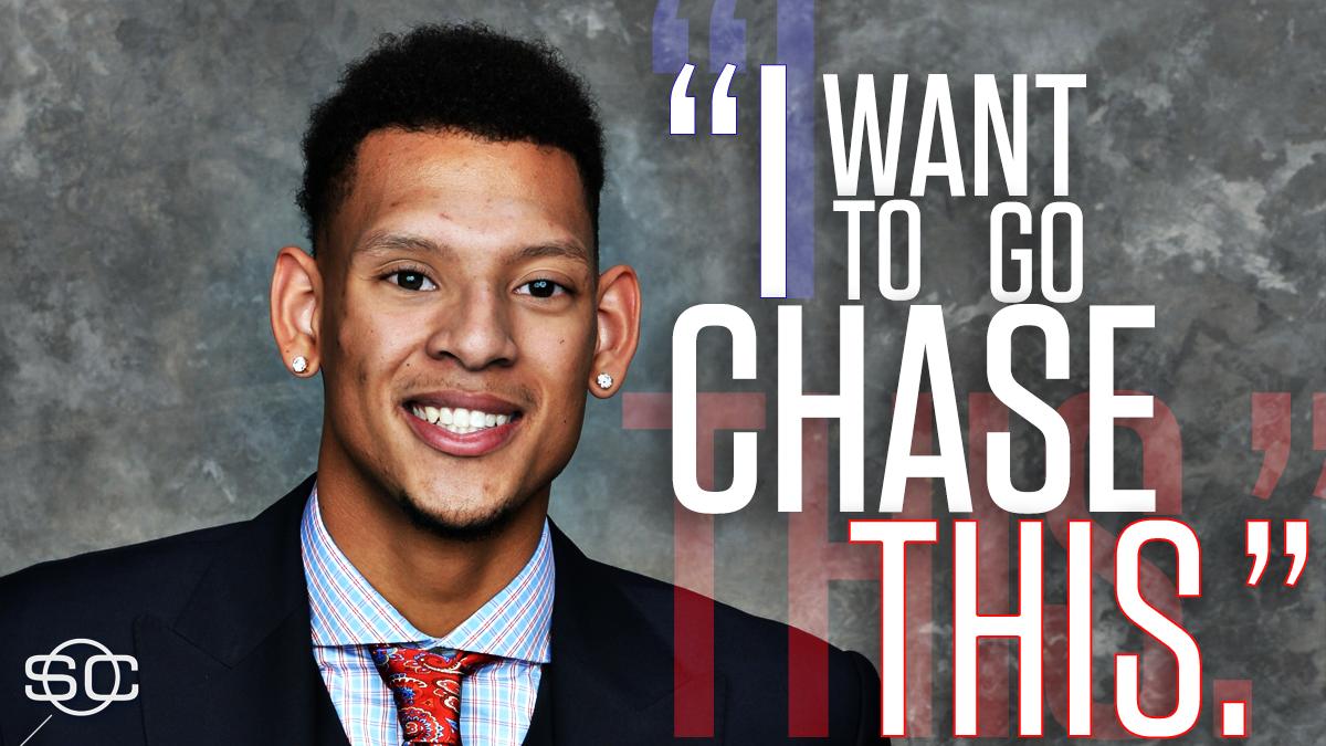SportsCenter's tweet photo. Welcome back, Isaiah Austin! https://t.co/uOg8iVX44W https://t.co/MNpvH0tVrV