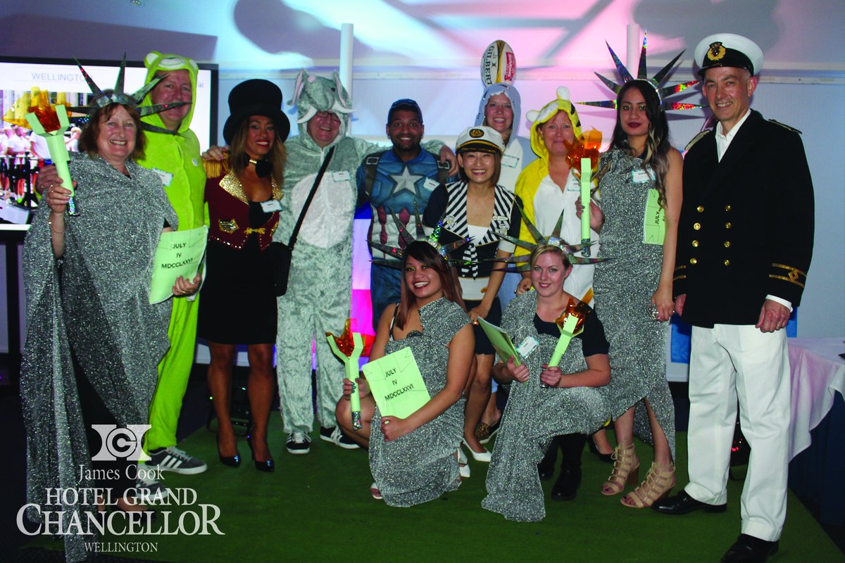 jamescookhotel's tweet photo. The best dressed at our EOY event received tickets to #WellySevens2017, thanks to @SevensWelly! https://t.co/03KPHuefRm