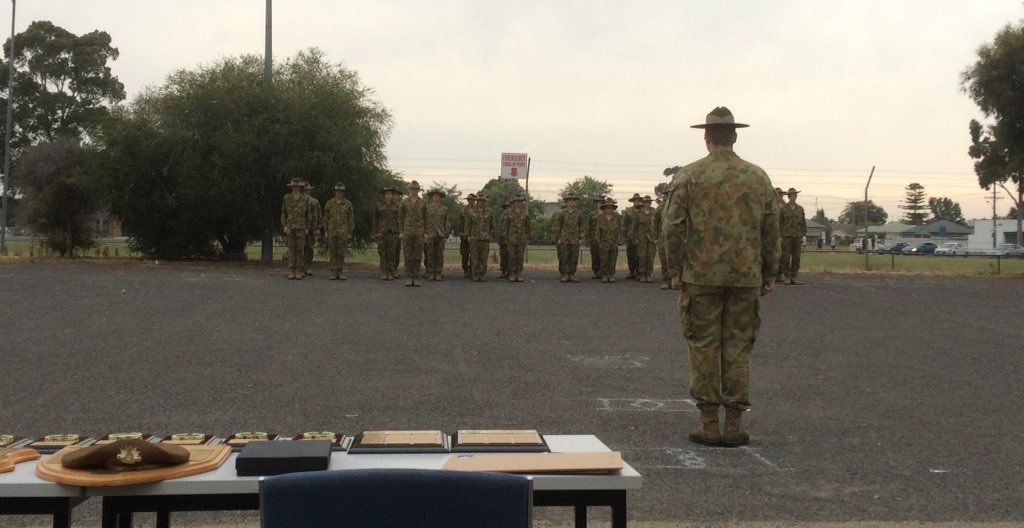 Mayor's Eve View: Last night at the end of year parade and 25th Anniversary of 38 Army Cadet Unit in <a href="/GreaterShepp/">Greater Shepparton</a> #Shepparton #Army #Cadets
