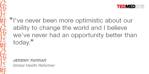 We are not helpless in the face of epidemics. <a href="/JeremyFarrar/">Jeremy Farrar</a> believes we can challenge them. #TEDMED