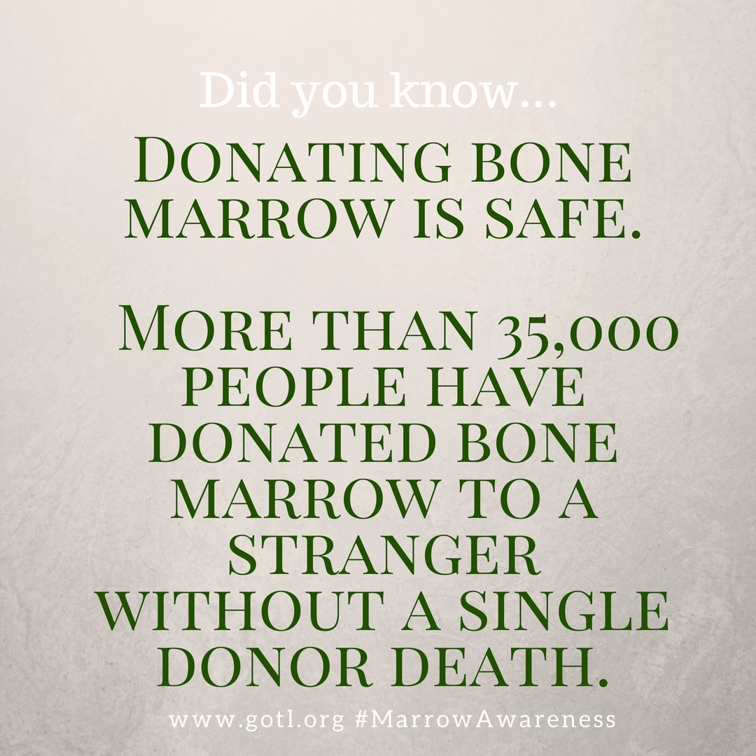 LHSF's tweet photo. Today is the last day of #MarrowAwareness month! What was the most important thing that you learned? #deletebloodcancer https://t.co/3dC8qqxgVQ