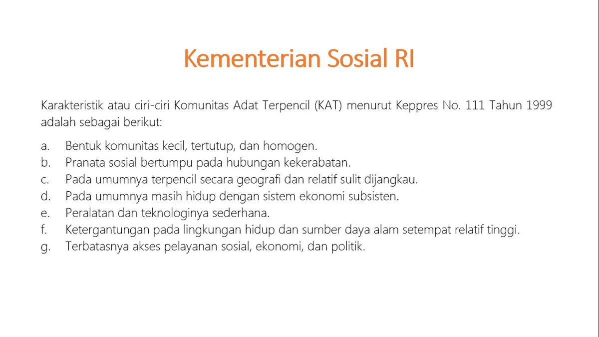 4. Sebelumnya, mari kita lihat apa definisi #MasyarakatAdat menurut sejumlah pihak.