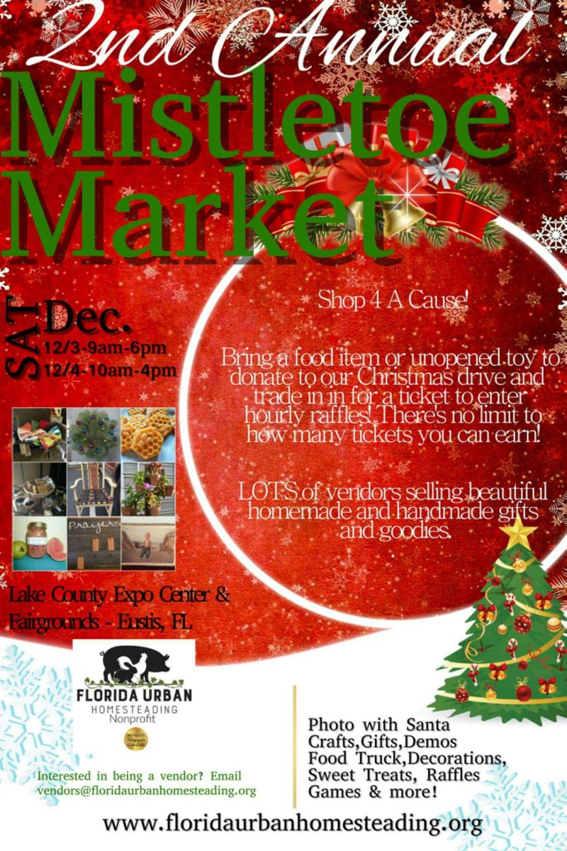 FLUHomesteading's tweet photo. This Saturday &amp; Sunday!! https://t.co/a7PZrRgzkc