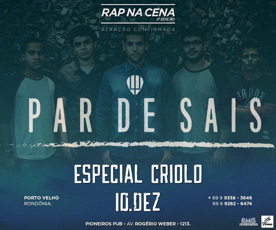 SEMANA QUE VEM TEM! Baile especialíssimo no Rap na Cena, maior festival de cultura hip-hop rondoniense! Convoca GERAL! #pardesaisnorapnacena