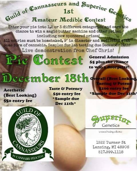GuildOfCannabis's tweet photo. Who's ready to get baking in our 1st amateur #medibles contest?! Learn how to make your own #edible from an internationally trained #Chef! https://t.co/7fYSFoofTH